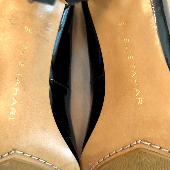 ELIE TAHARI PATENT LEATHER ROUND TOE PUMPS - Picture 12 of 15